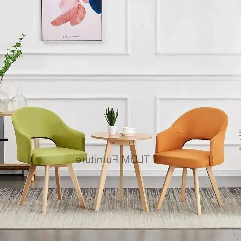 كرسي مريح لتناول الطعام عالي الجودة كرسي مدير يشكلون كرسي مسند ظهر فريد من نوعه أناقة Salle أثاث منزلي بسيط للأزياء الراقية