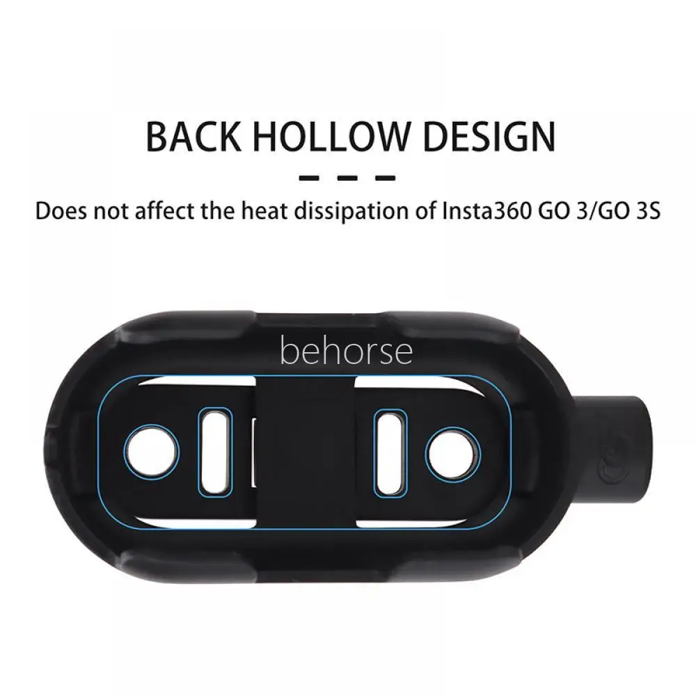 Adaptateur de Cadre Pliable Anti-Secousse pour Caméra d'Action, Extension Multifonction pour Insta 360 GO 3/GO3S