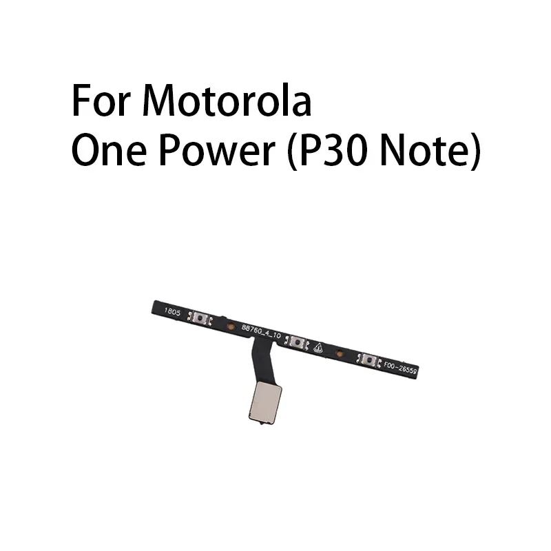 Power ON OFF Mute Switch Control Key Volume Button Flex Cable For Motorola One Power (P30 Note)