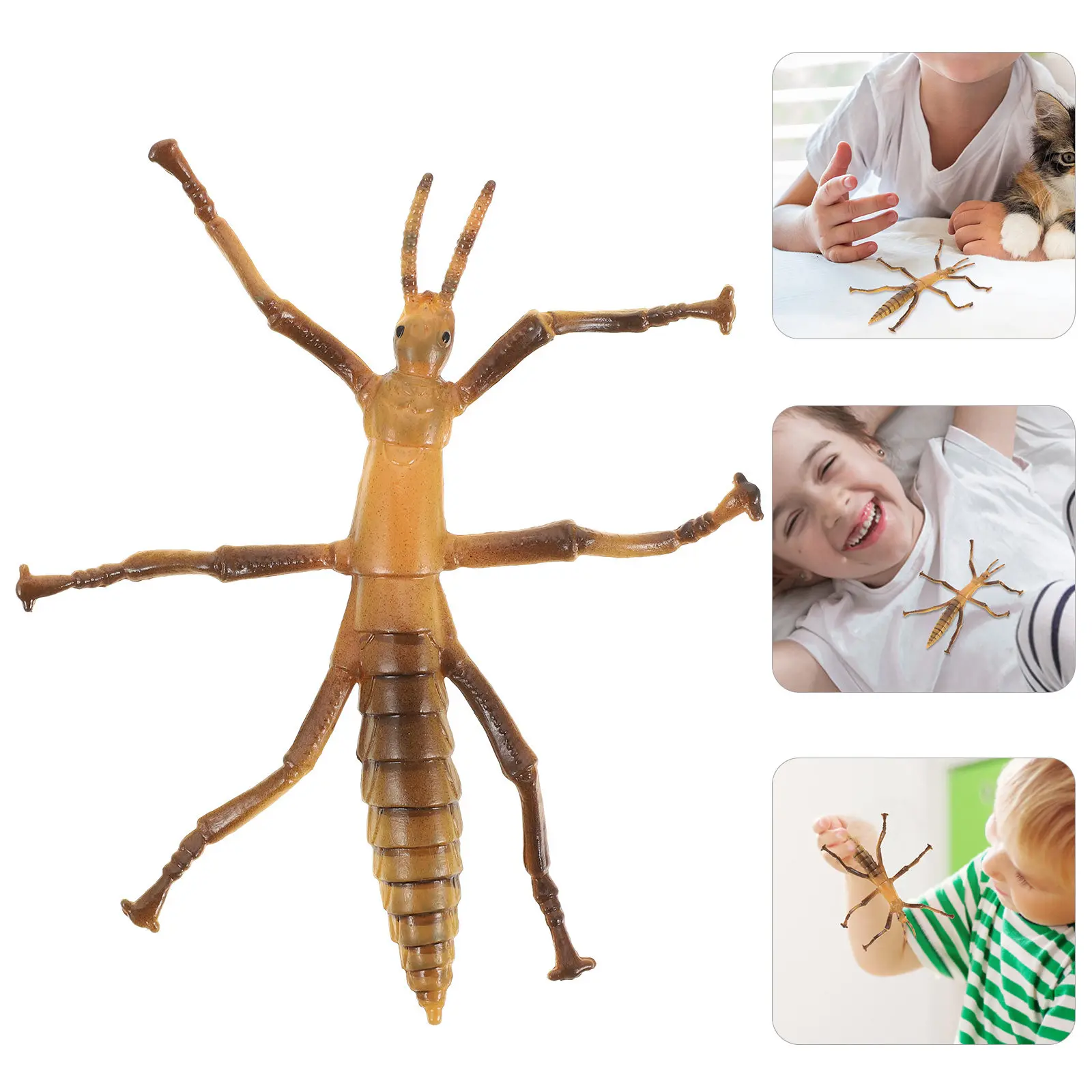 

Vivid Plastic Stick Insect Plaything for Children Sturdy Craftsmanship Educational Pretend Play Ocean Theme Realistic Learning