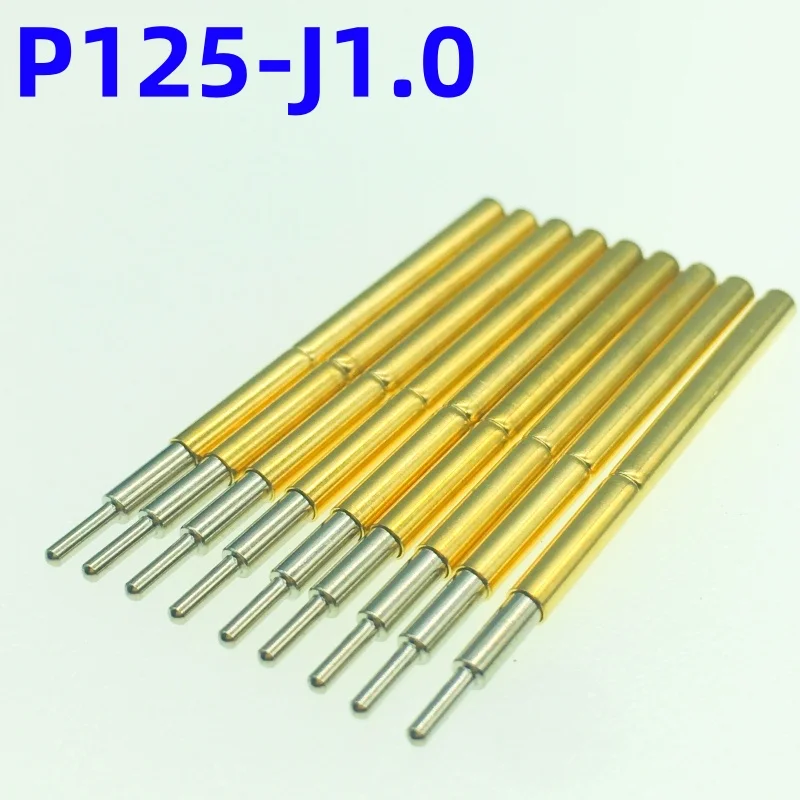 20/100PCS P125-J 스프링 테스트 프로브 테스트 핀 포고 핀 P125-J1.0 ICT FCT PCB 테스트 도구 1.0/1.7/2.02/33.35mm 바늘 라운드 팁