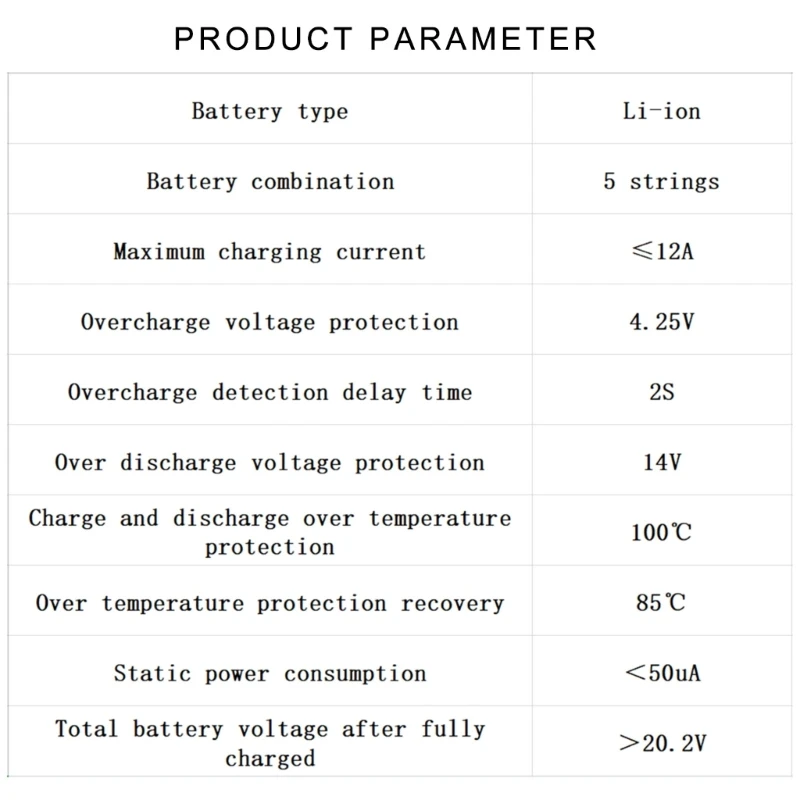 14.4V Lithium Battery Overcharge Protective Safety Board for DIYer Power Wireless Tool Equipment Maintenance Workshop 2x