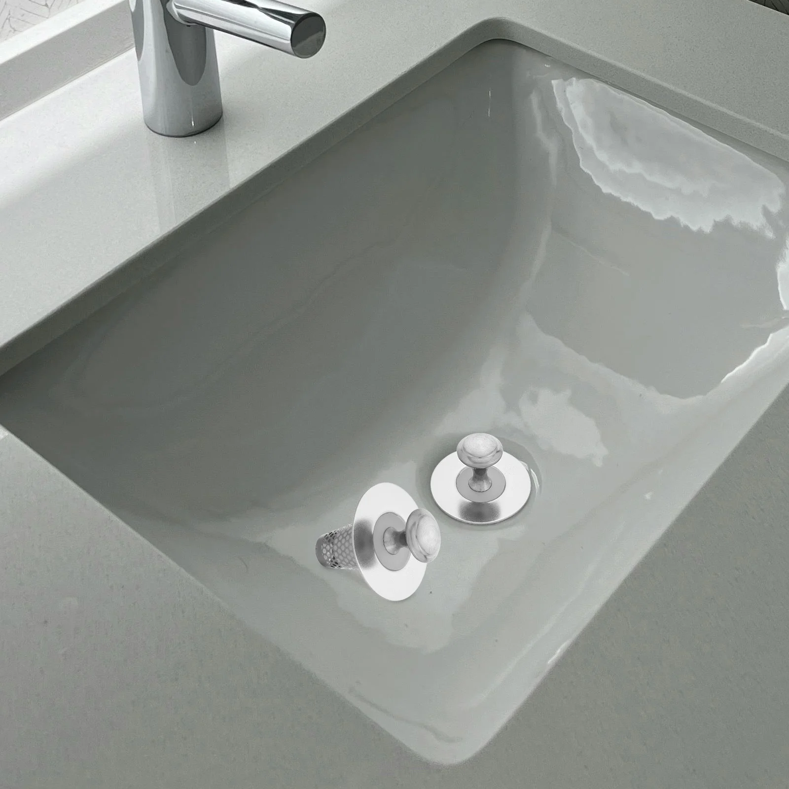 2 مجموعة شبكة مصفاة حوض الشعر الماسك للحمام المطبخ استنزاف سيليكون تصفية الشاشة السلس الصرف سهلة #6