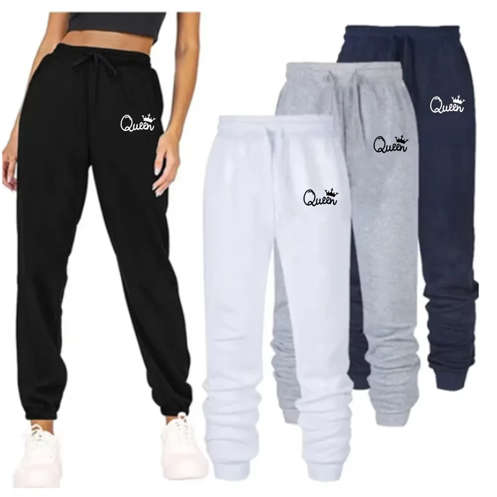 

Queen Print Pants Women's Sports Pants Clothes Women Sweatpants Trousers Womens Pant