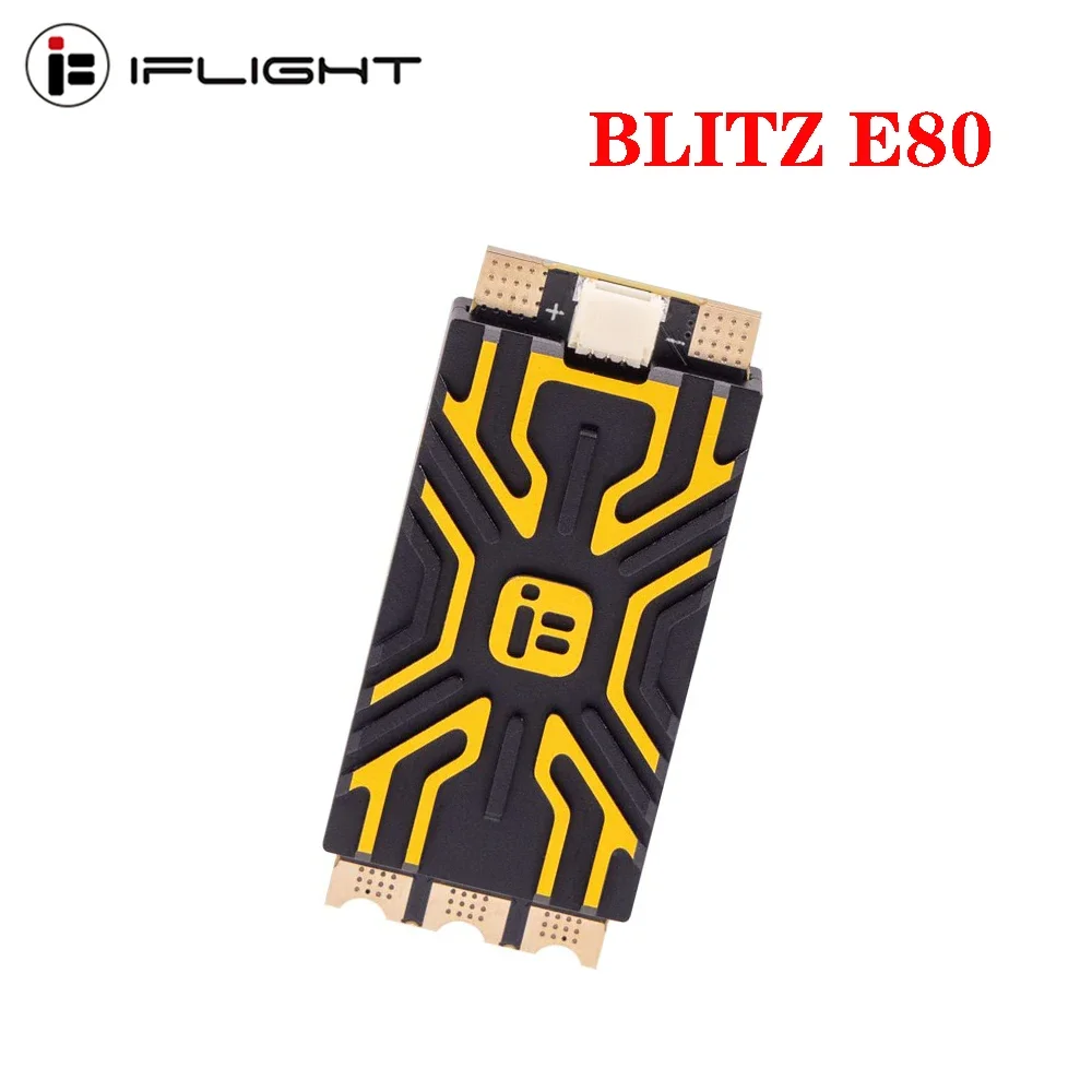 IFlight BLITZ E80 BLHeli Dshot600 Single 80A 2-8S 32bit 48mHz ESC Speed Controller Support DShot /MultiShot / OneShot PWM Drive