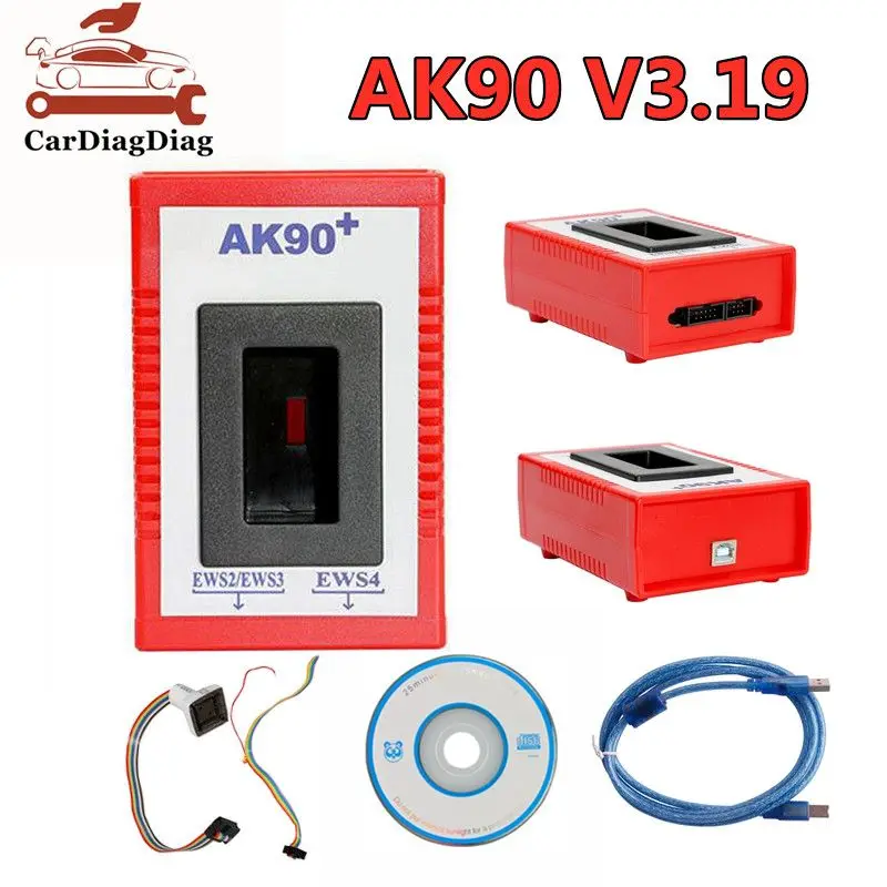 AK90 Key Programmer per BMW EWS Key Code Reader AK90 versione più recente V3.19 Key Maker strumento di programmazione strumento diagnostico per auto