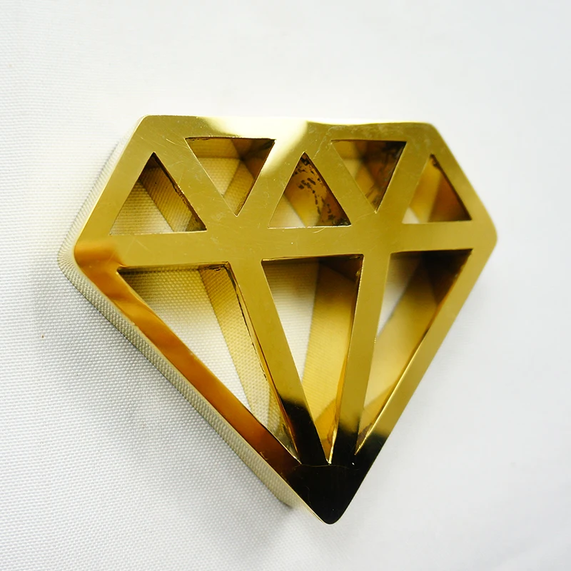 NO Lighting Mirror/Chrome 3D Stainless Steel Outdoor Sign Logo Letters