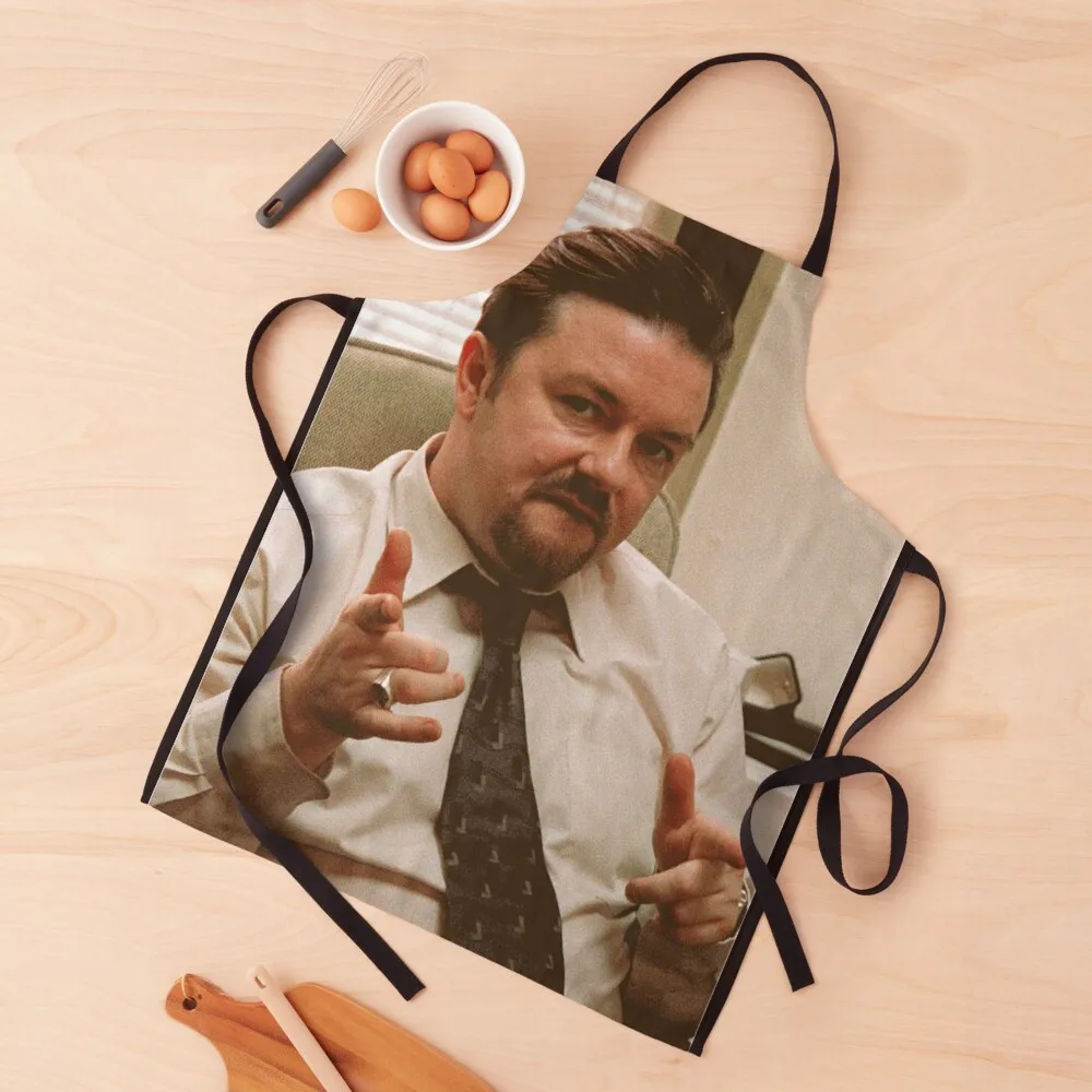 

David Brent - The Office UK Classic T-Shirt Apron Cute Kitchen Accessories Women's Kitchen Things And For Home Woman Work Apron