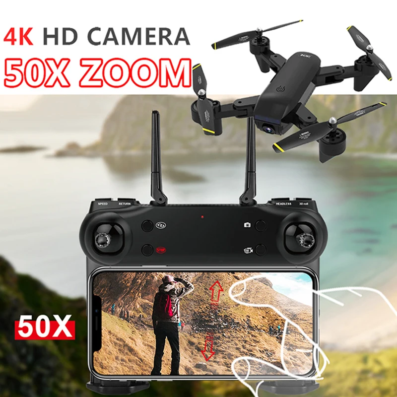 SG700D Drone 4K 1080P WIFI FPV Dual Camera Drones Professional Wide Angle 50X Zoom Optical Follow RC Quadcopter Dron VS E58 E68