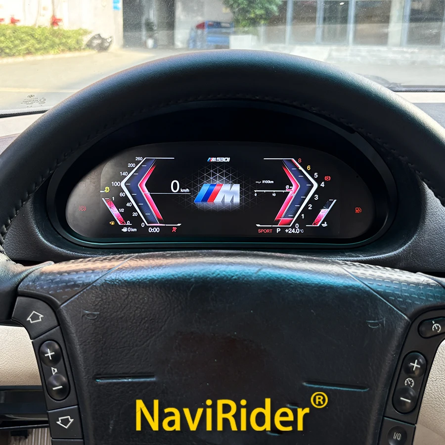 For BMW 3 Series E46 1998 - 2006 LCD Instrument Digital Dashboard Panel Cluster Virtual Cockpit GPS Speedometer Clock Carplay