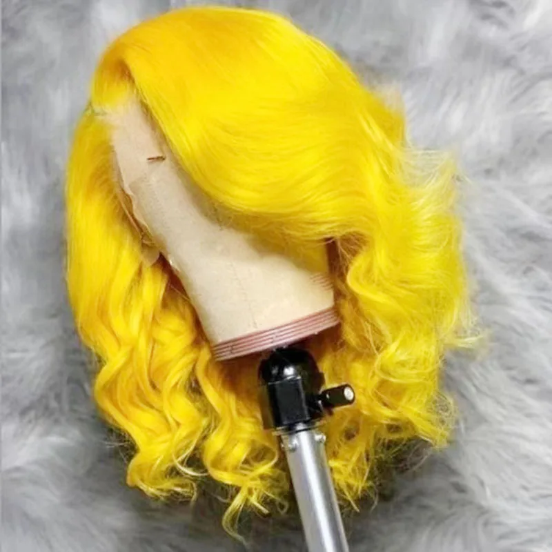 AIMEYA Platinum Blonde Bob Wig for Women Synthetic Lace Front Wig with Natural Hairline Short BOB Wig Daily Use Synthetic Hair