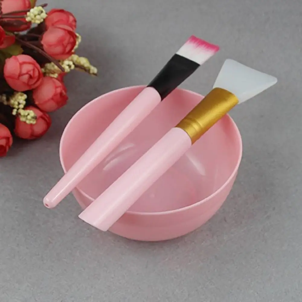New DIY Face Mask Mixing Bowl Set Silicone with Bowl Brush Facemask Mixing Tool Makeup Brushes Woman Facial Tools
