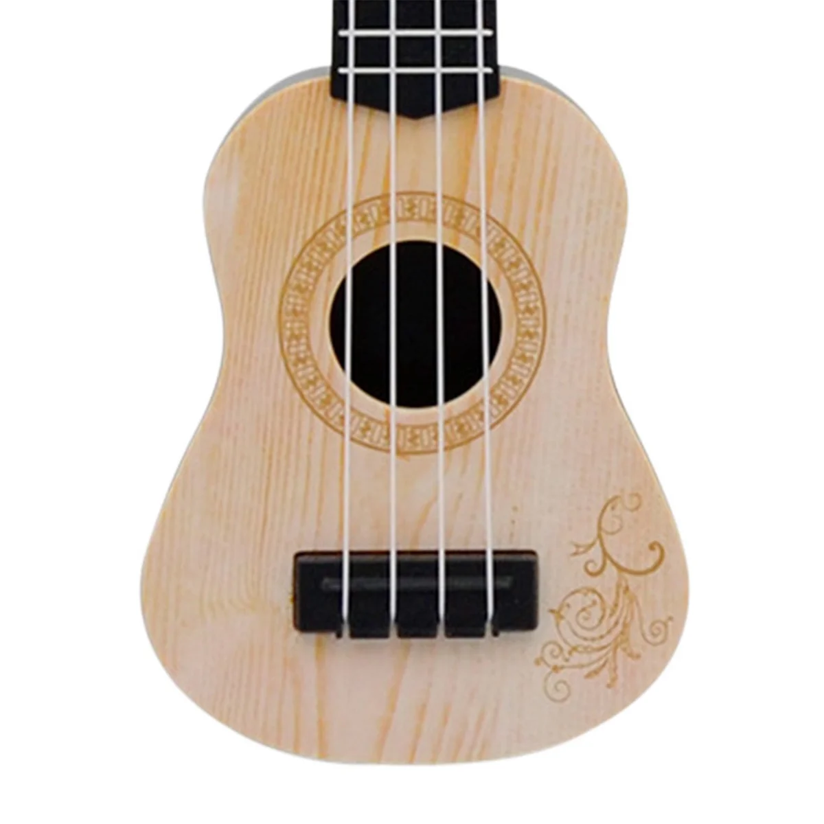 Beige Kids Classical Ukulele Guitar Toy Early Education Small Guitar Party Supplies Adjustable HOT