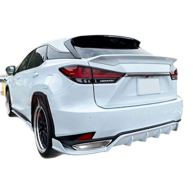For Lexus RX200t/RX450h (2016-2020) Carbon Fiber Rear Spoiler (Center Wing & Rear Lip, Japan-Spec Modification Par