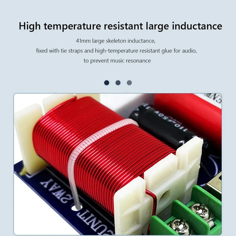 주파수 DIY 스피커 필터, 홈 시어터 하이파이 스테레오 크로스오버 필터, 250W, 2500Hz-3000Hz