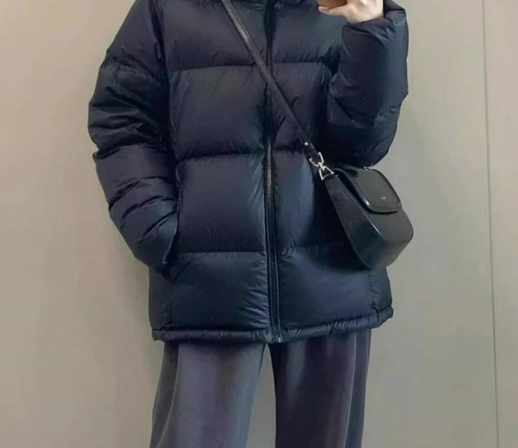 Veste en duvet de coton noir pour femme, manteau d'hiver à capuche épais haut de gamme, nouvelle collection 2025