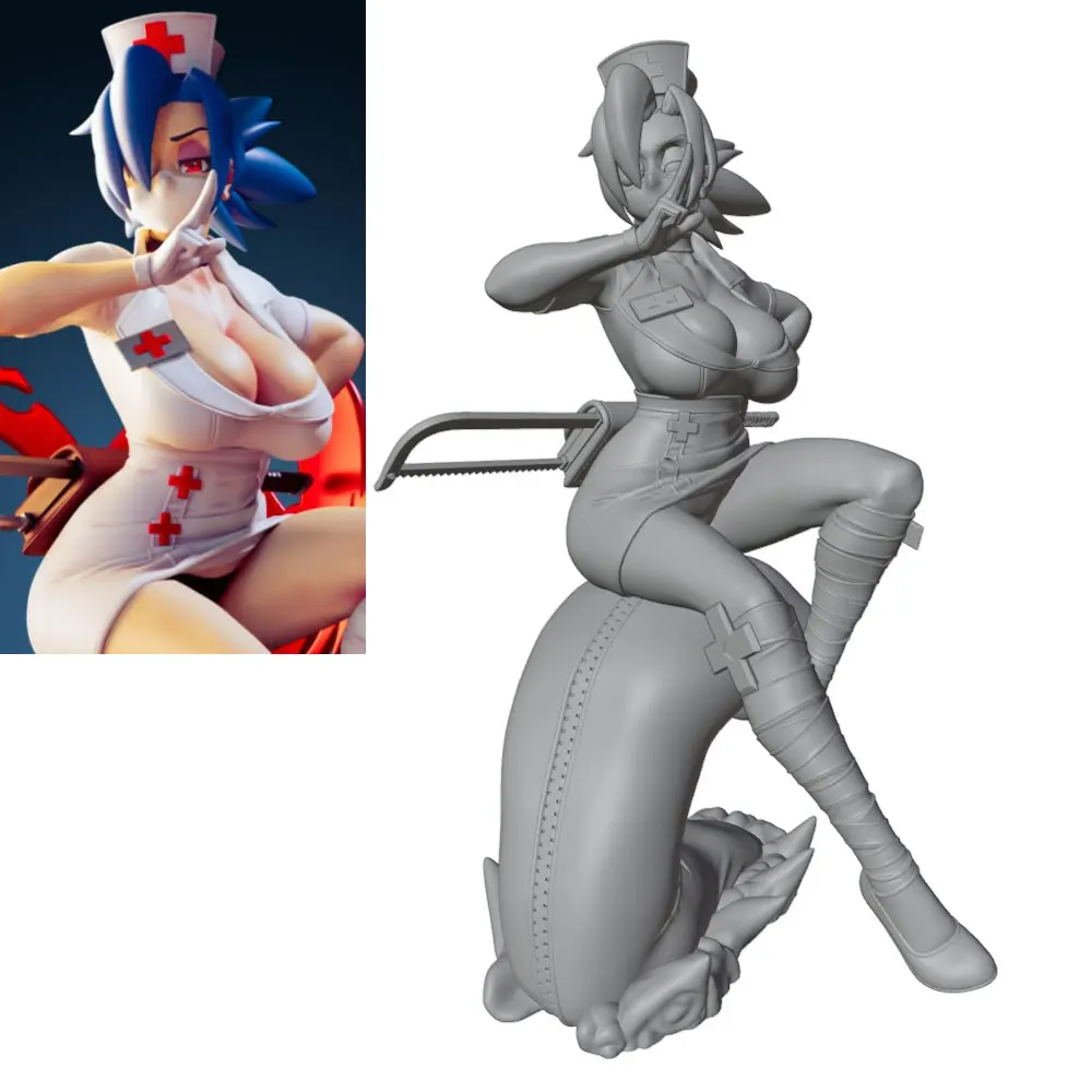1/24 75mm  NSFW Sexy Girl Resin Model Kits GK Miniature 3D Printed Gray Model Figurine DIY Doll Model Unassembled And Unpainted