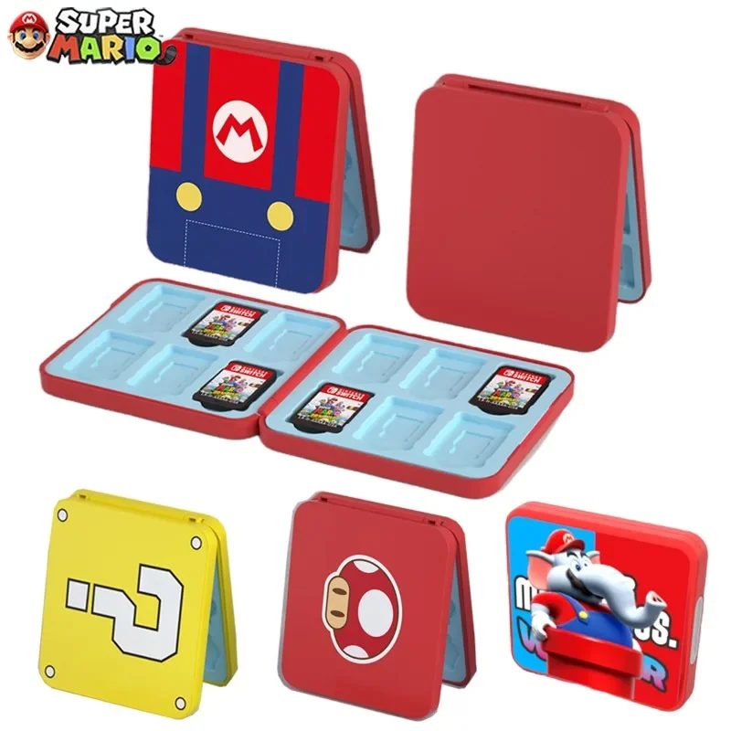 Super Mario Bros Switch Magnetic Silicone Games Card Case for 12 Nintendo Switch NS Storage Box Game Cards Save Accessory Gifts