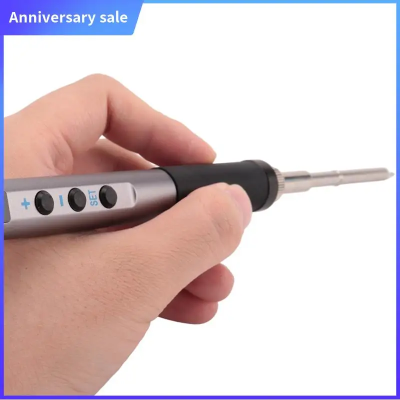 

PTS100 T12 PD 65W Electric Soldering Iron Portable Soldering Iron CNC Metal Body OLED Display Temperature Adjustable