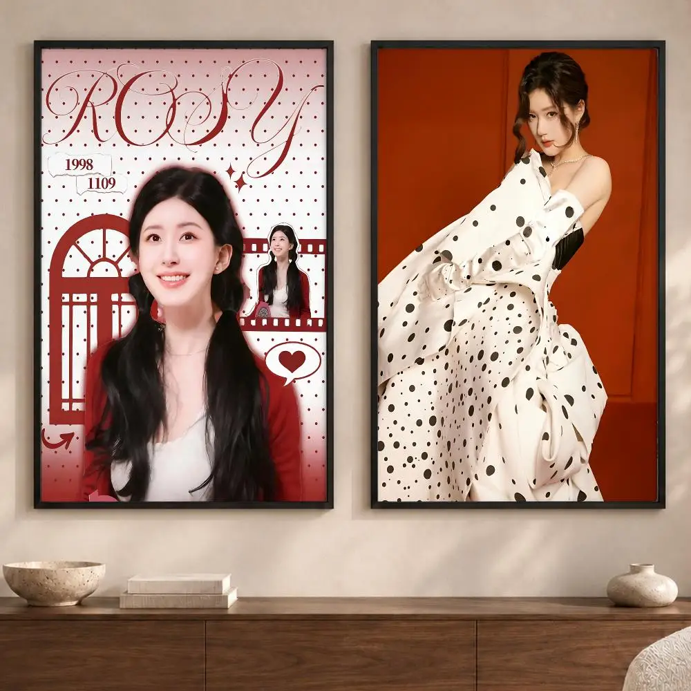 Singer R-RosyS Poster Art  Self-Adhesive No Glue Residue Wall Sticker for Home Office Nursery