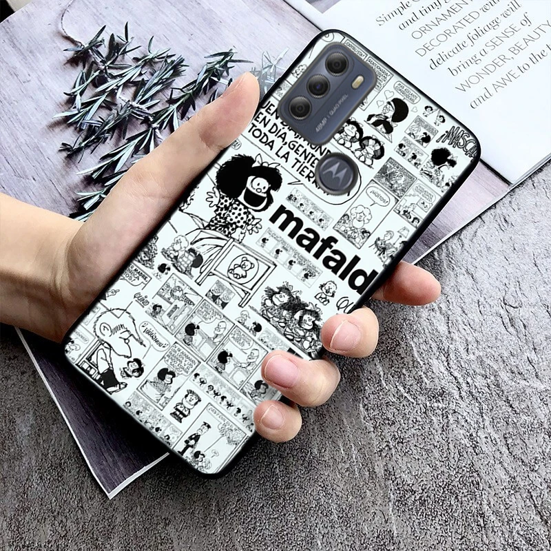 Mafalda Phone Case for Motorola Moto Edge 50 40 Pro Edge 40 30 Ultra Neo Fusion G Power G Stylus G Play E32 E20 E40 