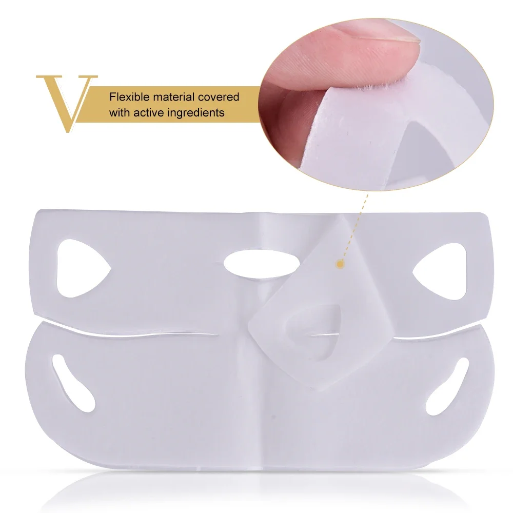 1pcs 4D Reduce Double Chin Tape Neck Firming Shape Mask Face Lift Slimming Mask V Line Chin Up Patch