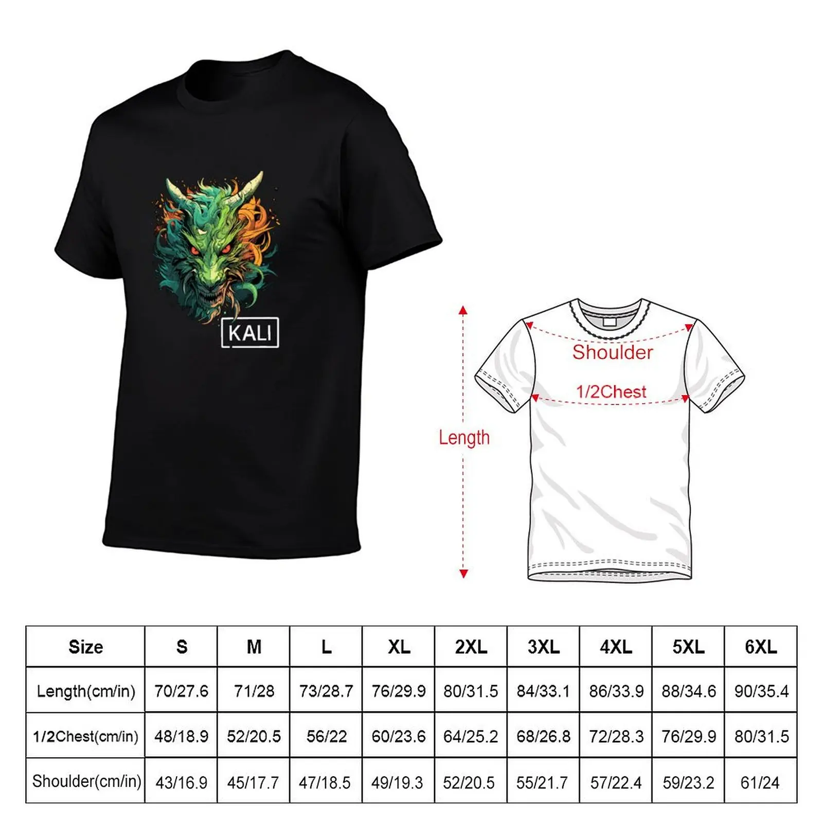Kali Linux Dragon Design for Modern Penetration Testers T-Shirt Casual Daily Wear Short Sleeve Top