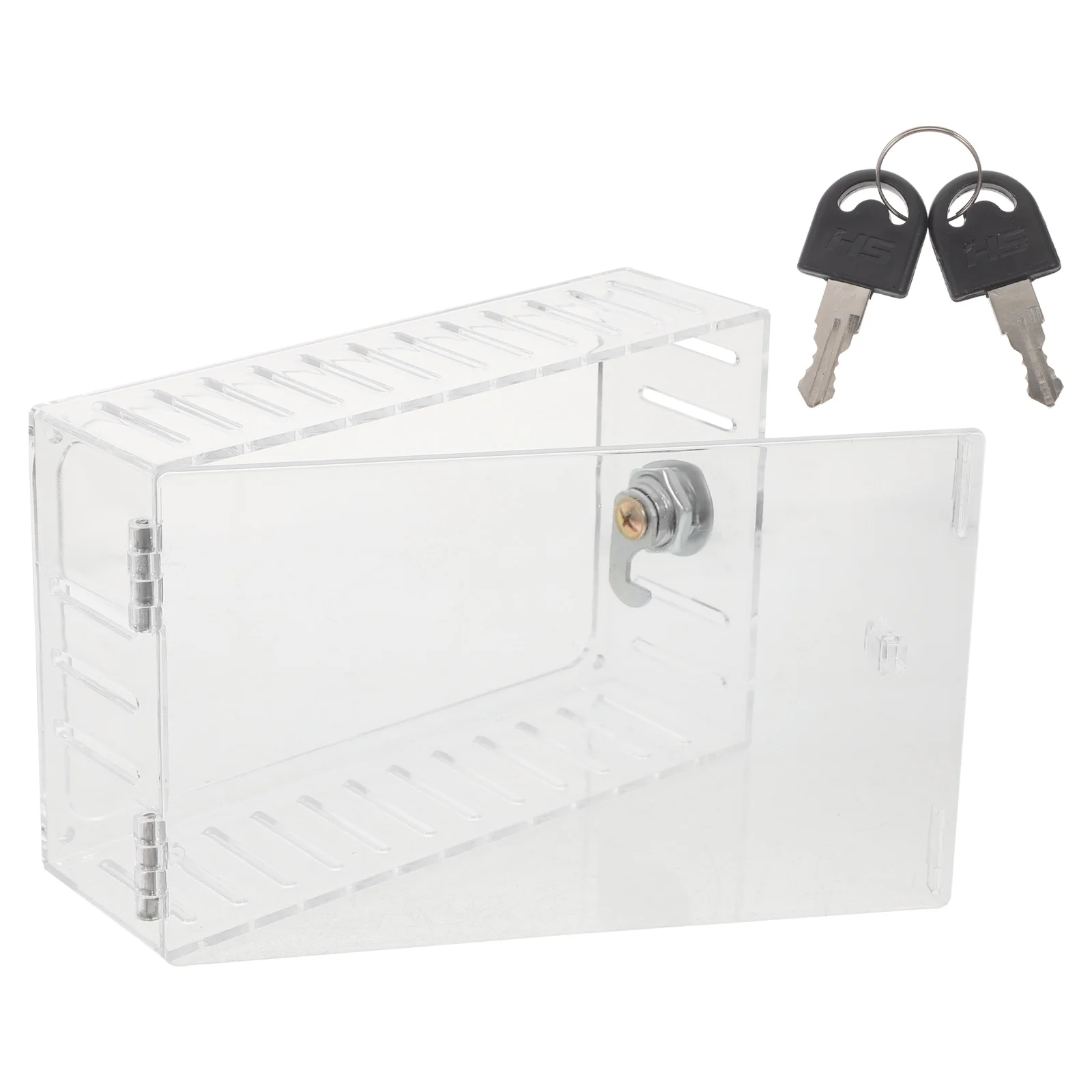

1Set Thermostat Lock Box Heavy Duty Acrylic Iron Universal Thermostat Guard Wall Cover Lock Box Control Panel Cover