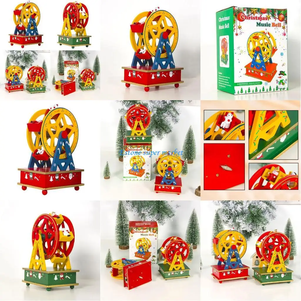 

090B Wooden Music Box Music Box Creative Ages Holiday Gifts Room Decorations Home Decoration Supplies