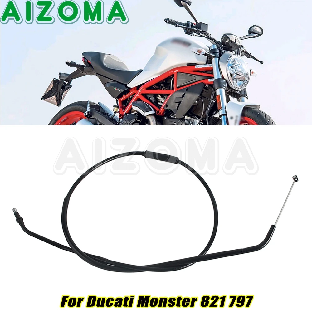 

Motorcycle Parts Control Cable For Ducati Monster 821 797 Clutch Cables Line Wire Stainless Braided Wirerope 1.28m 128cm 1280mm