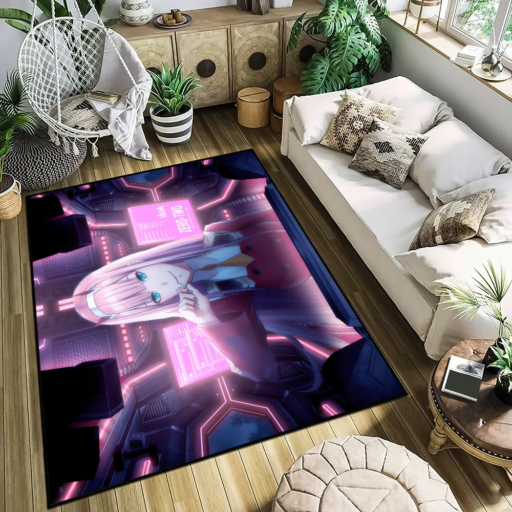 

DARLING in the FRANXX Anime small carpet For House Bedroom Decoration Kitchen Bath Super Absorbent Rug Carpet Foot Non-slip