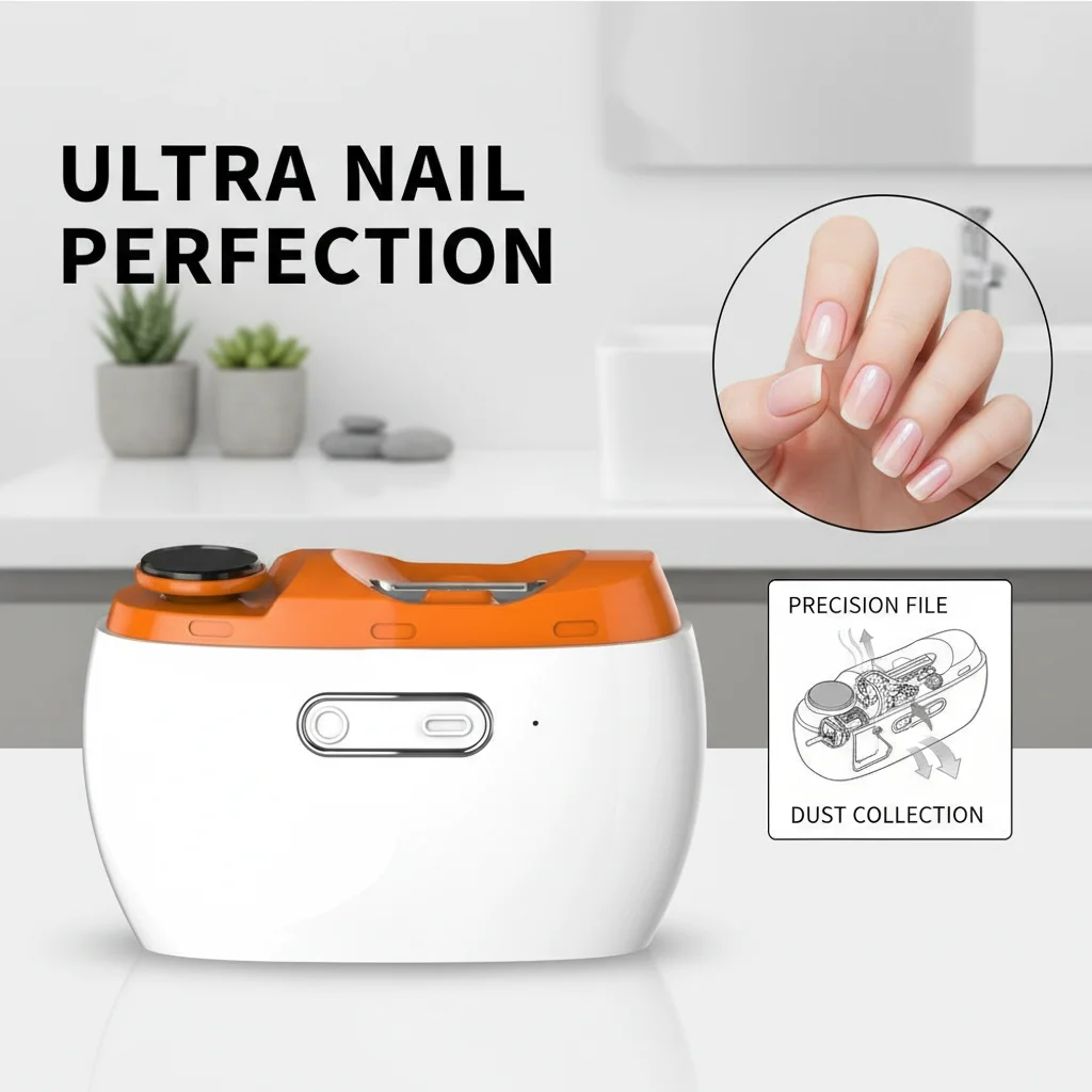

Rechargeable Electric Nail Trimmer Intelligent Speed Adjustment Splash-Proof Design for Home Use