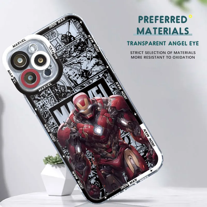 Marvel Spider Man Iron Man Phone Case for Honor X8a X9a 5G 90 Lite X8 4G X8 Clear Silicone Cover