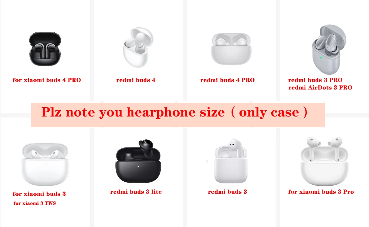 Cute Case for xiaomi Redmi buds 3 lite / buds3Pro case Cartoon Silicone Earphone Transparent redmi buds3 Cover with Keychain