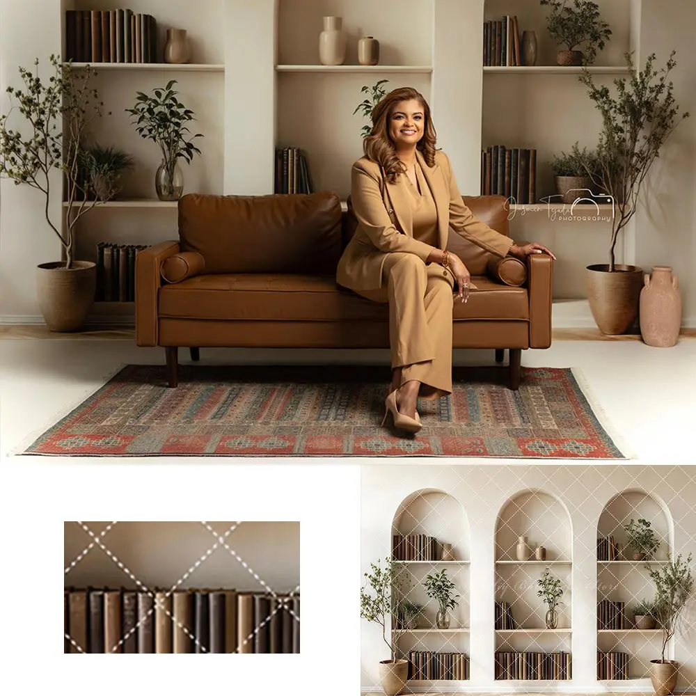 

Arched Office Wall Backdrop Kids Baby Portrait Photocall Decor Child Adult Photography Backgrounds Studio Props