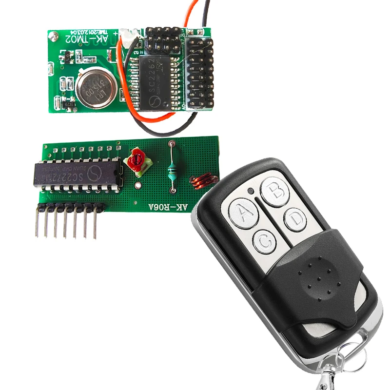 

RF Wireless Remote Control Transmitter And Receiver RF Module 433/315MHz