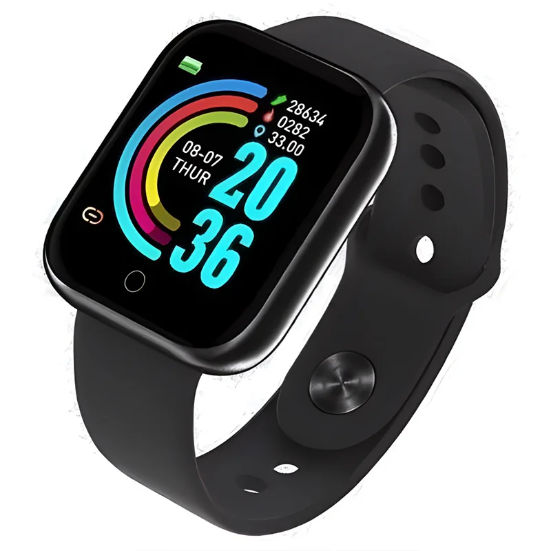 1.3inch HD Screen Heart Rate Blood Pressure Monitor Sleep Monitoring Multi-sport Modes Music Playback IP67 Smart Watch