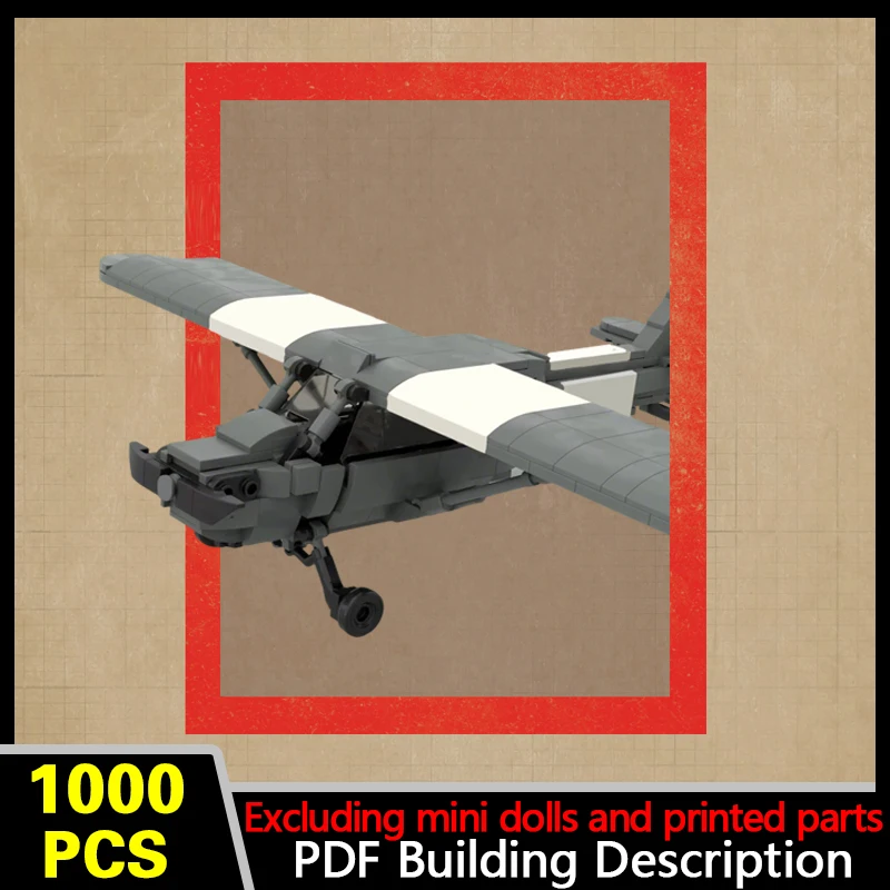 Reconnaissance Aircraft Model MOC Building Bricks War Equipment Modular Technology Gifts Holiday Assemble Children Toys Suit