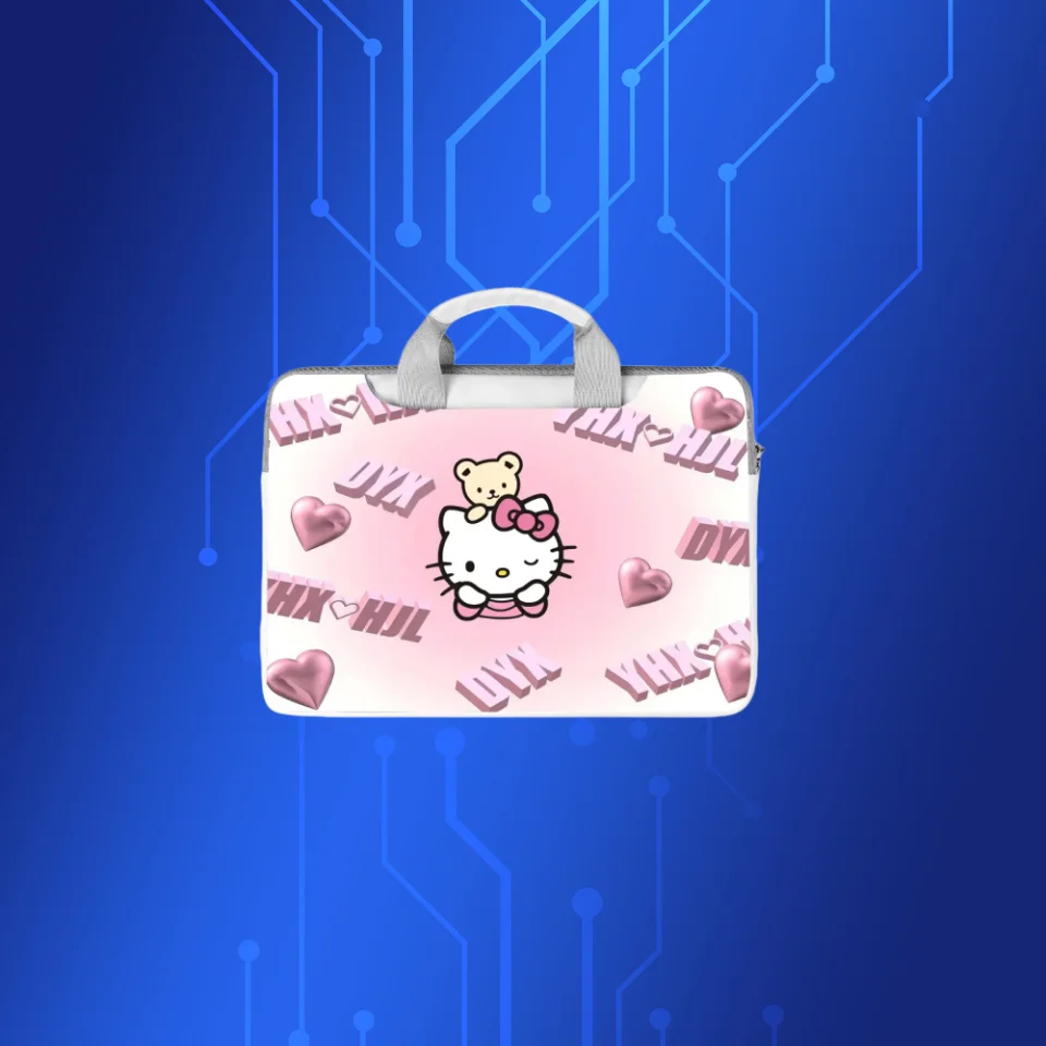

Cartoon Hello Kitty Kuromi Cute Laptop Bag 13.3 14.6 15 15.6 16Inch Laptop Bag for Macbook Air Pro 13.6 16 Xiaomi Huawei Handbag