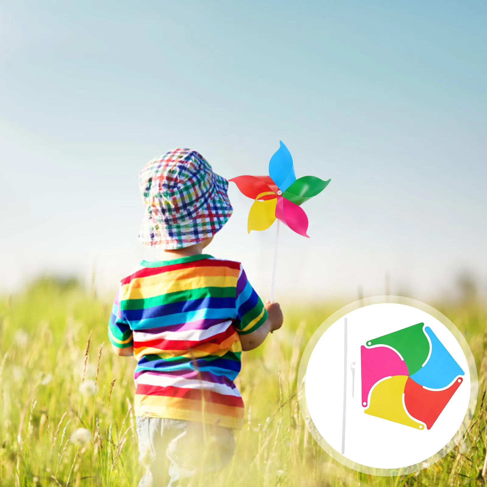 

25 шт. пластиковых ветряных мельниц, разноцветные, для украшения сада, газона, вечеринок, яркие цвета, приз для детей