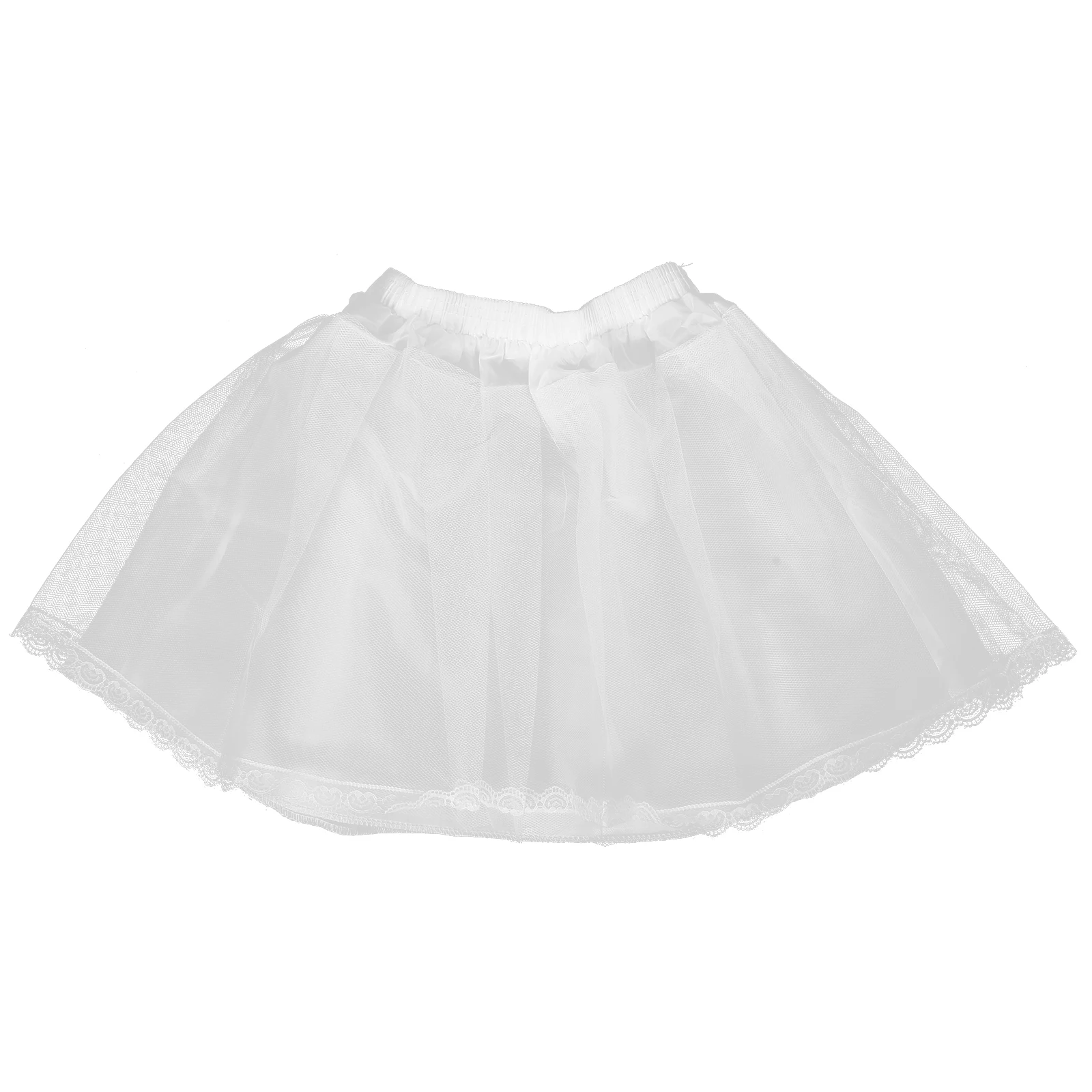 

Princess Dress Skirt White Girl Underskirt Lolita Short Petticoat Underskirt For Kid Decorative For Kid