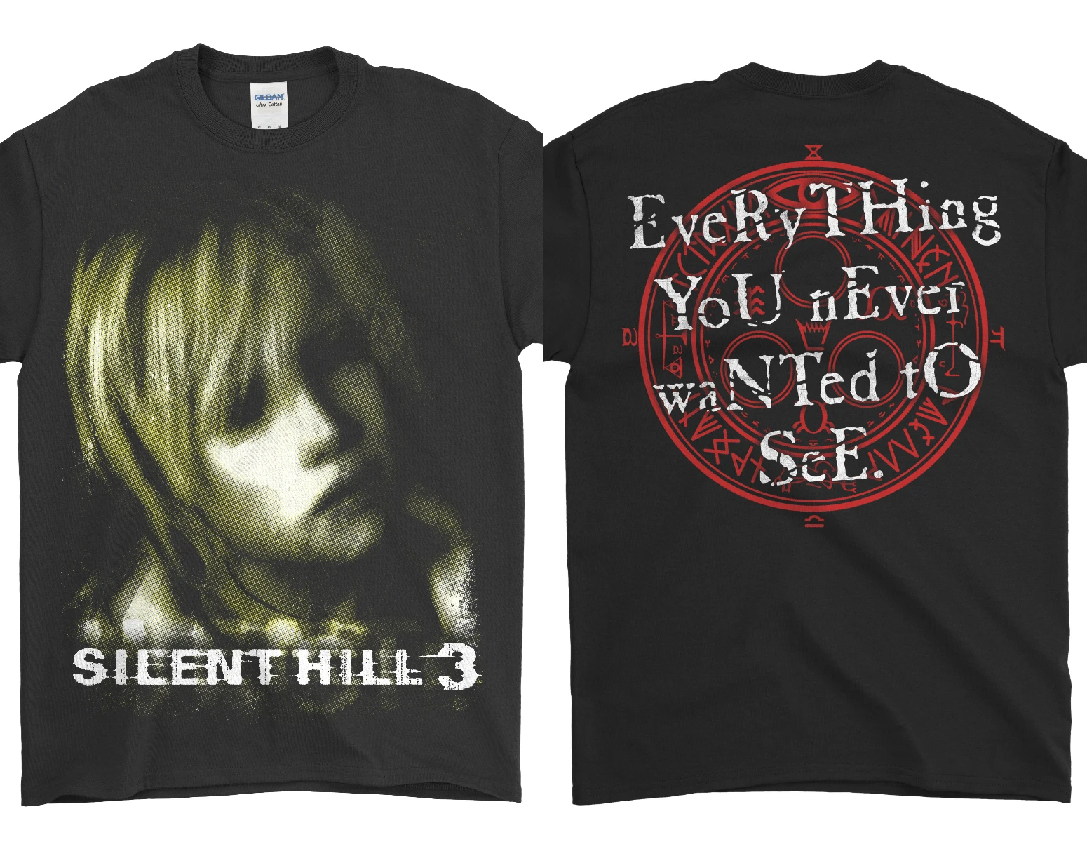Classic Game Silent Hill Print Tee BIRTH OF PARADISE T-shirt Women Men Oversized Cotton High Street Loose Female Male Clothing
