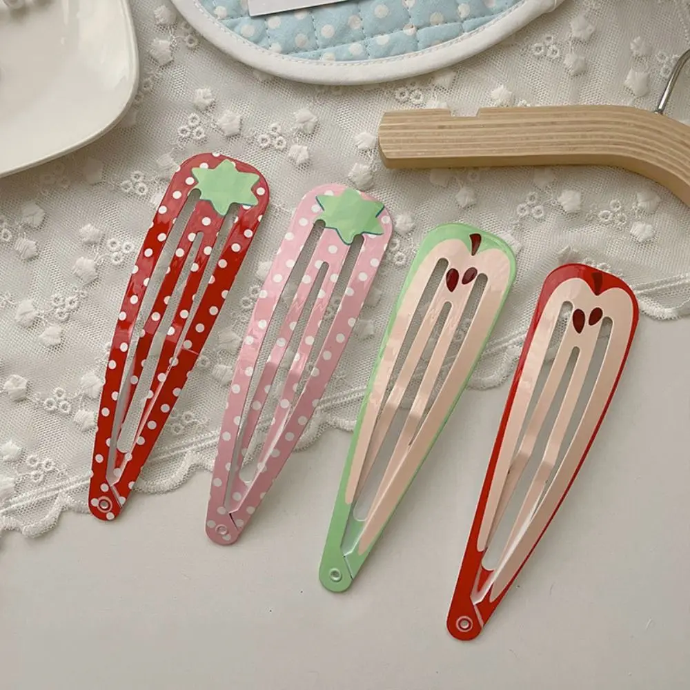 

2 шт. 15 см очень большие заколки для волос в виде клубники в горошек, украшение для рюкзака, заколка для волос, серия фруктов, новинка, заколка-худи BB-клип