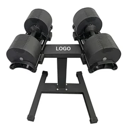 Dumbbell Set 40kg Dumbbells Rack 2024 New Electrophoresis 40.5kg 90lb Black Adjustable Weights Dumbbell Rack Gym Equipment