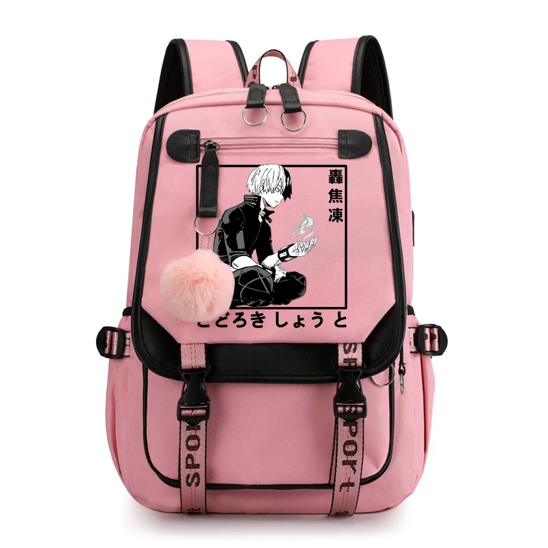 Anime Todoroki Shoto Print Bookbag Backpack Woman Daypack Teen Boy Girl Bags Laptop/Travel Bags