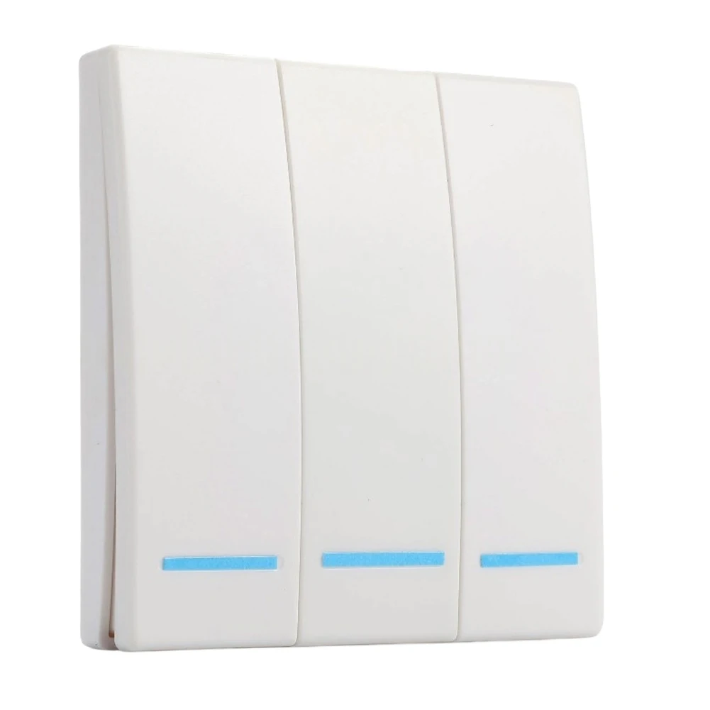 1Pc White 86-Type Wireless Light Switch 433MHz RF Remote Control Panel For LED Lamp Home Automation Electrical Outlet Parts - view 6