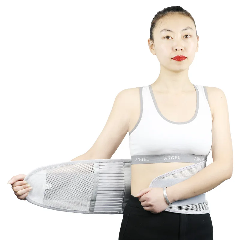 Summer XXL Medical Fitness Brace Waist Belt Spine Support Breathable Lumbar Orthopedic Device Back Support Steel Plate Removable