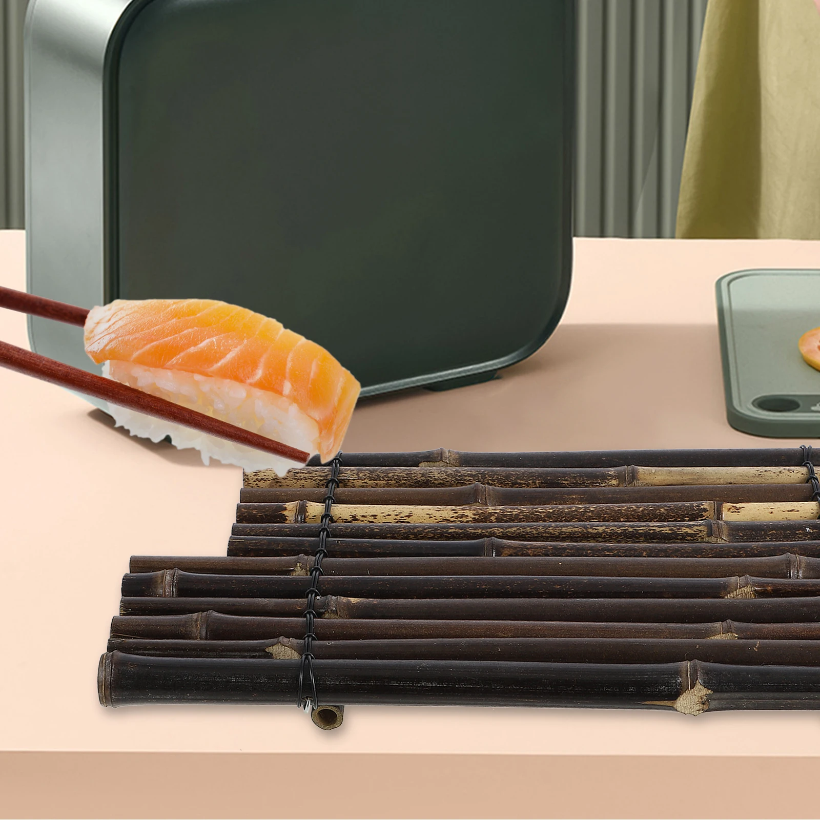 

Bamboo Sushi Plate Reusable Household Dessert Dish Fine Workmanship Serving Fruit Tray Sushi Sashimi Party Snack Kitchen Bar