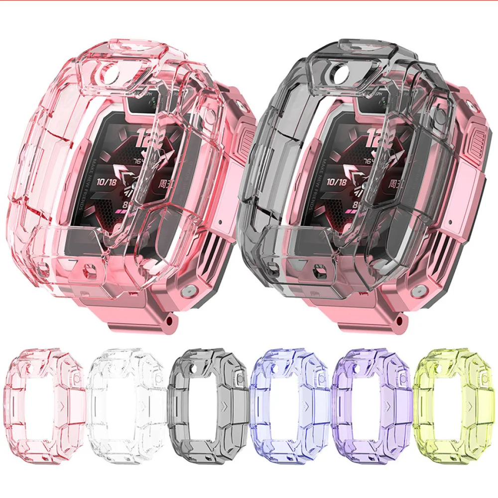 Horloge Case Voor Huawei Kids Watch 5 Pro Half-Wrap Tpu Beschermhoes Horloge Accessoires