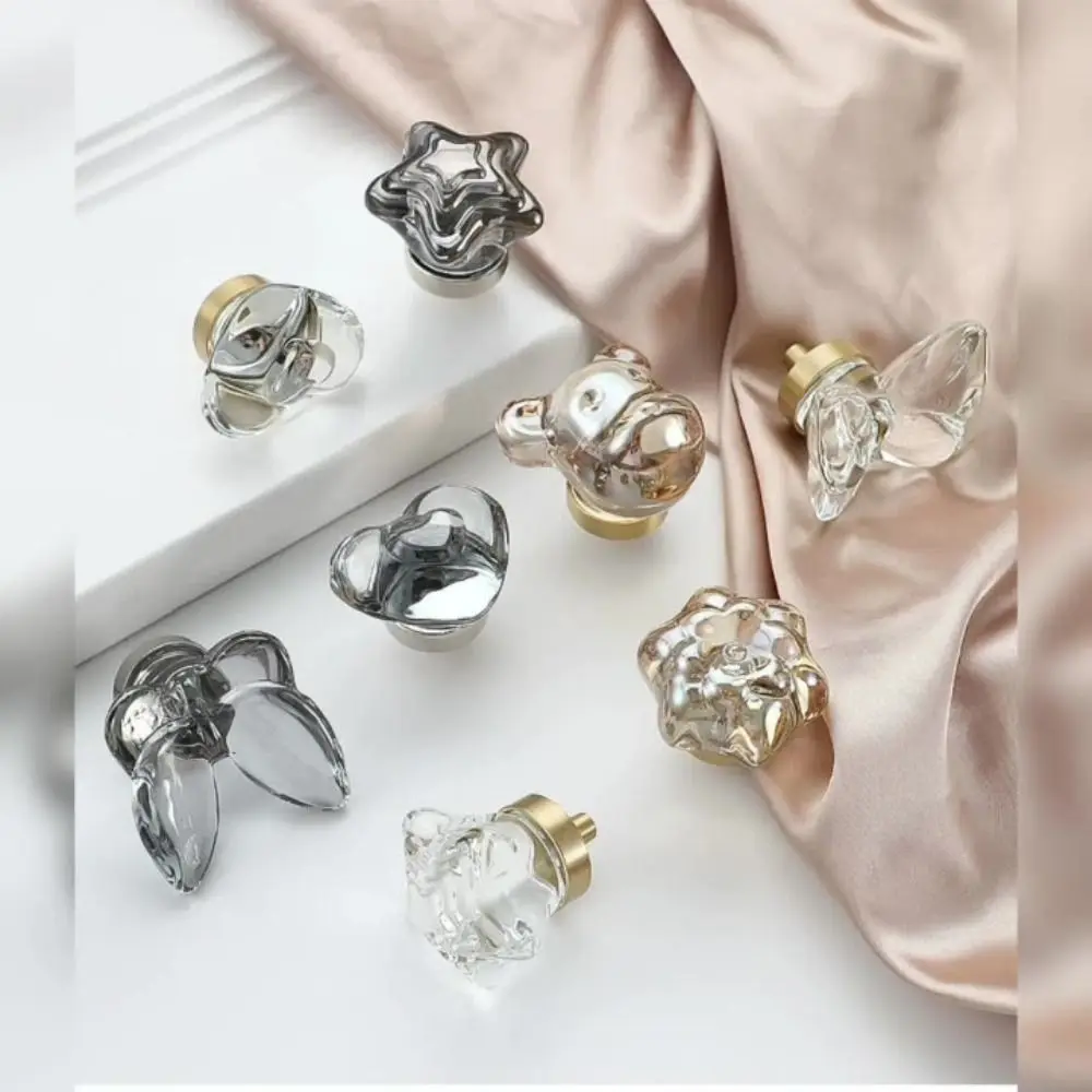

Multicolor Furniture Handle Crystal Hardware Accessories Cabinet Pulls Modern Single Hole Drawer Knob For Home Kitchen